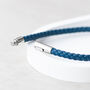 Personalised Men's Compass Capsule Leather Bracelet, thumbnail 11 of 12