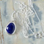 Lapis Lazuli Necklace In Sterling Silver, thumbnail 2 of 3