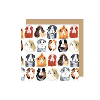 'All The Breeds' Guinea Pig Greetings Card, 2 of 2