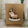 Personalised 1st Christmas Reindeer Card Decoration, thumbnail 11 of 11