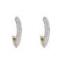 9ct Gold Diamond Navette Earrings, thumbnail 4 of 8