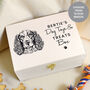 Personalised Dog Breed White Wooden Storage Box, thumbnail 1 of 6