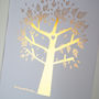 Metallic Personalised Family Tree Print For Her, thumbnail 10 of 11