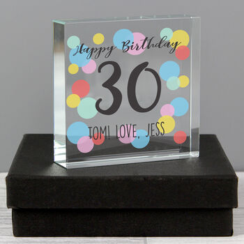 Personalised Birthday Colourful Crystal Token, 6 of 8
