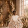 Enchanted Snow Long Sleeve Dress With Closed Back, thumbnail 2 of 7