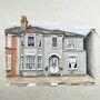 Custom House Portrait In Coloured Pencil, thumbnail 2 of 7