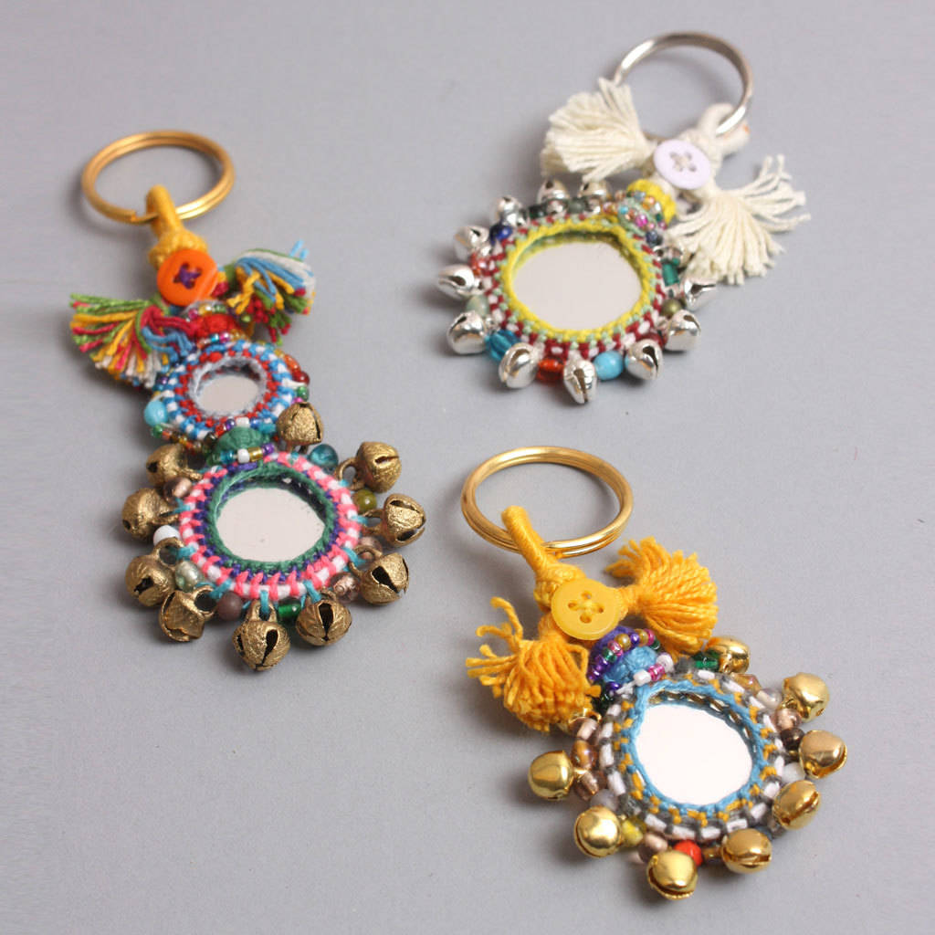 Small Mirror Keyring By Bohemia