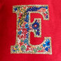 Liberty Floral Initial Cushion, thumbnail 3 of 4