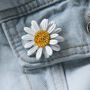 White Daisy Brooch Mother’s Day Gift Card | Daisy Pin For Mum | Floral Jewellery Gift | Sentimental Gift For Mother, thumbnail 2 of 11