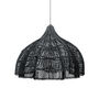 The Whipped Black Boho Rattan Lampshade, thumbnail 2 of 5