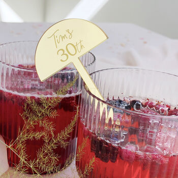 Personalised Birthday Party Drink Stirrer, 8 of 10