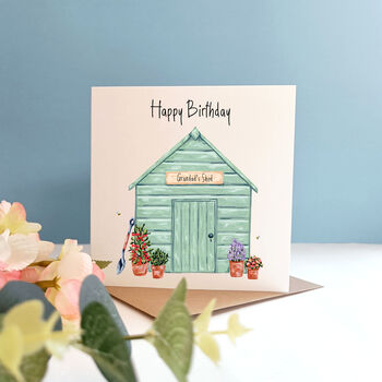 Personalised Garden Shed Birthday Card, 2 of 6