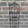Wall Plant Pot Hanger 70cm Black Metal Garden Wall Planter Holder Bracket, thumbnail 6 of 10