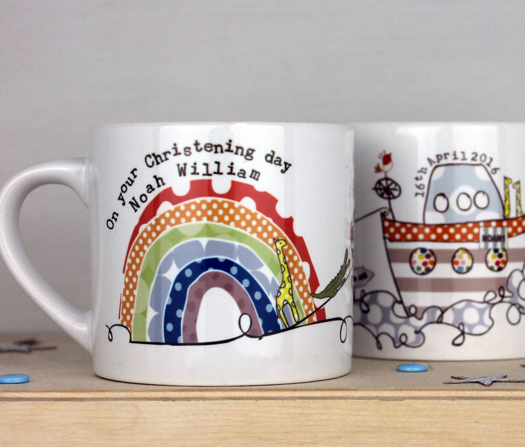 Christening/Baptism/1st Holy Communion Personalised Mug By Molly Mae