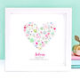 Personalised 60th Birthday Button Heart, thumbnail 2 of 4
