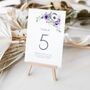 Purple Wedding Table Number Cards, thumbnail 3 of 3
