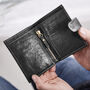 Personalised Leather Card Wallet With Zip Pocket, thumbnail 1 of 7