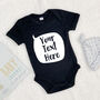Personalised Speech Bubble Babygrow New Baby Gift, thumbnail 6 of 9