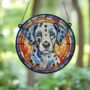 Dalmatian Stained Glass Effect Suncatcher, thumbnail 2 of 6