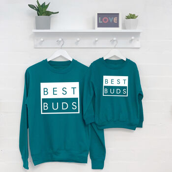 Best Buds Father And Son Matching Sweatshirt Set, 4 of 4