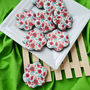 Red Floral Luxury Biscuits Gift Box, Eight P Ieces, thumbnail 1 of 8