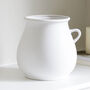 Smooth Round White Vase, thumbnail 4 of 4