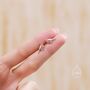 Sterling Silver Crystal Robin Bird Stud Earrings, thumbnail 2 of 12