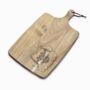 Personalised Tibetan Spaniel Engraved Acacia Serving Board, thumbnail 2 of 2