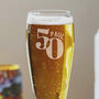 50th Birthday Personalised Pint Glass, thumbnail 2 of 6