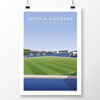 Sophia Gardens Glamorgan Cricket Poster, 2 of 7