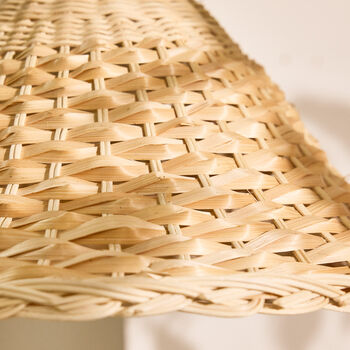Two Tone Rattan Bell Ceiling Shade, 3 of 4