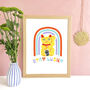 Personalised Lucky Cat Print, thumbnail 1 of 1