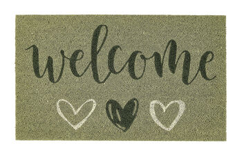 My Mat Printed Coir Welcome Sage Coir 45x75cm, 3 of 3