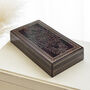 Clovelly Large Brass Inlayed Jewellery Box, thumbnail 6 of 7