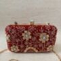Indian Red Rectangular Clutch Bag, thumbnail 1 of 10