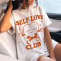 'Self Love Club' Trendy Tshirt, thumbnail 4 of 7