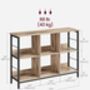 Two Tier Bookcase Industrial Display Storage Rack Shelf, thumbnail 2 of 6