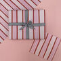 Red And Pink Striped Wrapping Paper, thumbnail 7 of 9