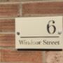 Personalised House Acrylic Number Sign Windsor, thumbnail 5 of 6