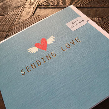 Gold Foiled Sending Love Card, 4 of 4
