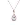 Belmont Rhodium. Gold Or Rose Gold Plated Drop Pendant, thumbnail 4 of 11