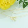 Infinite Hearts Gold Plated Sterling Silver Necklace, thumbnail 1 of 2