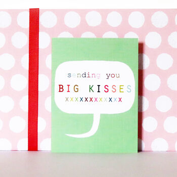 Mini Big Kisses Card, 4 of 5