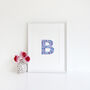 Personalised Floral Letter Print, thumbnail 1 of 2
