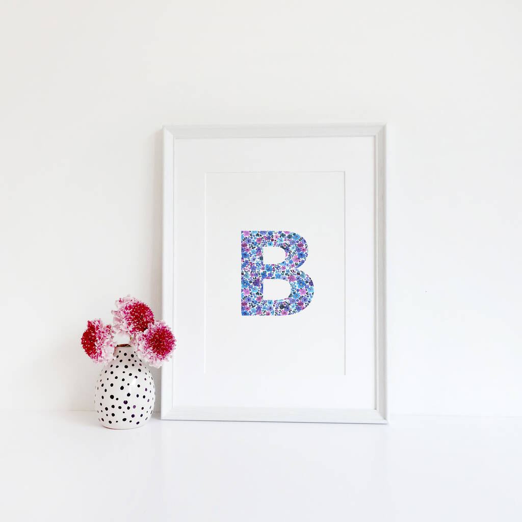 Personalised Floral Letter Print, 1 of 2
