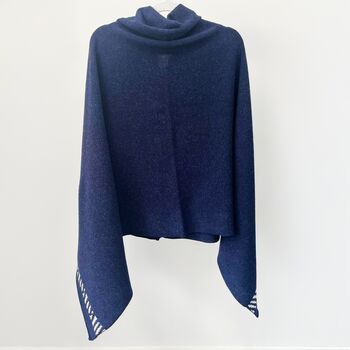 Lambswool Knitted Poncho, 11 of 12