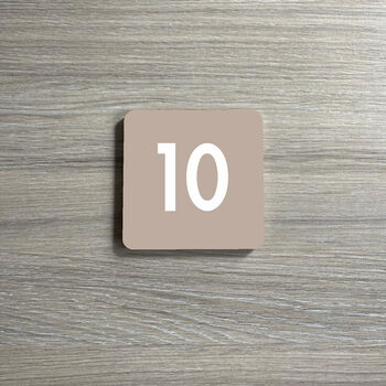 Stylish Small Square House Number, 4 of 9