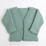 Simple Cardigan Knitting Kit, thumbnail 2 of 8