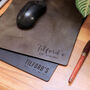 Personalised Anniversary Date Leather Mouse Pad, thumbnail 2 of 8