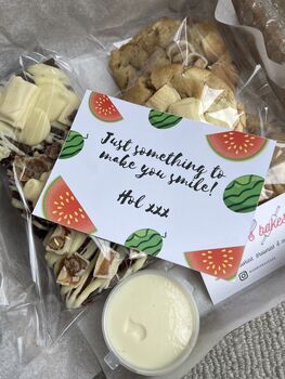 White Chocolate Lover Mixed Cookies And Brownies Box, 2 of 3